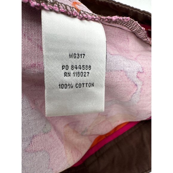 Boden Floral Boho Button Front Mini Skirt Cotton Size 10 - Picture 9 of 10